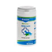 Canina Petvital Derm-Caps препарат на основе масла примулы вечерней при проблемах с кожей и шерстью у кошек и собак, 40 г, 100 капс.